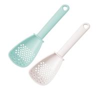 2 Pieces Cooking Spoon, Kitchen Slotted Spoon Heat Resistant for Egg White Separator, Mashing Grating Garlic, Stirring, Scooping and Mixing