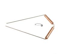 2 Pieces Copper Divining Rods Metal Detector for Divination/Treasure Tools(Silver)