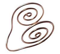 2 Pieces Copper Palm Ring Reiki Spiral Hand Rings for Meditation & Energy Heal, for Crystal Work, Meditation Gift for Women and Men (Only bracelet-2pc)