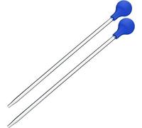 2 Pieces Coral Feeder SPS HPS Feeder 13.77 Inch Long Acrylic Marine Fish Reef Feeding Tool Accurate Coral Spot Feeder Tube for Reef/Anemones/Coral/Brine Shrimp Most Aquarium Organisms