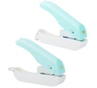 2 Pieces Craft Hole Punch Handheld Hole Paper Punch Single Hole Punch Heart and Star Hole Punch for Tags Scrapbooks