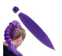 2 Pieces Demon Hunt-er Rum-i Wig, 26" Purple Hair Extensions Cosplay Wig, Long Braideds Purple Wigs for Halloween Cosplay Props, Anime Long Straight Red Wigs Hair Accessory for Women and Girl