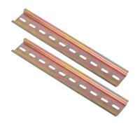 2 Pieces DIN Rail Slotted Aluminum 10cm-50cm Long 35mm Wide 7.5mm High(50CM)