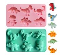 2 Pieces Dinosaur Molds, Creative Silicone Molds, Cake Molds, Chocolate Molds, Baking Tools