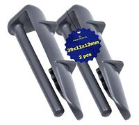 2 Pieces Dishwasher Rail Cap with the Original Code 1880580400 481246279745 481246279981 for Beko for Whirlpool for Ikea for Bauknecht for Arcelik and Other - Warranty 10 Years - MONTERAL