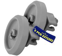 2 Pieces Dishwasher Wheels Lower Basket Ø 34 mm with the Original Code 02372352 2372352 for Miele - Warranty 10 Years - MONTERAL