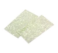 2 Pieces DIY White Pearl Guitar Material Purfling Sheet Head Veneer Shell