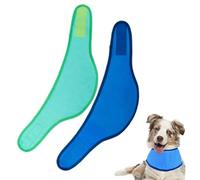 2 Pieces Dog Cooling Bandana, Adjustable Breathable Ice Collar Scarf for Summer Heat, Prevents Overheating Summer Essential for Outdoor Adventures Small Medium Large Breeds (M)