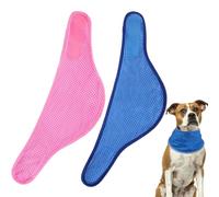 2 Pieces Dog Cooling Bandana, Adjustable Breathable Ice Collar Scarf for Summer Heat, Prevents Overheating Summer Essential for Outdoor Adventures Small Medium Large Breeds (M)
