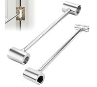 2 Pieces Door Hinge Adjustment Tool Set, 8-19mm & 19-25mm Double Head Hinge Gap Adjustment Wrench, Adjustable Door Hinge Repair Tool for Security and Fire Doors