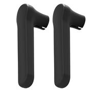 2 Pieces Door Knob Covers Silicone Protections Case Sleeve Against Scratches for Various Handle Black