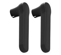 2 Pieces Door Knob Covers Silicone Protections Case Sleeve Against Scratches for Various Handle Black
