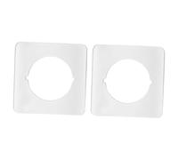 2 Pieces Door Reinforcement Plate Door Knob Plate Door Handle Fixing Plate Bracket White