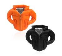 2 Pieces Down Jacket Style Cup Holders, Creative Cup Holders, Fun Cup Holders, Beer Can Cooler, Beverage Accessories