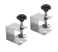 2 Pieces Drawer Fixing Clips Universal Easy to Use Steel Drawer Installation Clamp Silver