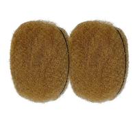 2 Pieces each Packs Colored Afro Kinky Bulk Human Hair for Dreadlock Creation and to repair Existing Locs 8 Inch (Honey Blonde #27)