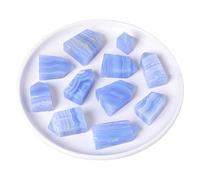 2 Pieces, Each Weighing About 15-25g, Natural Crystal Blue Pattern Single Pointed Square Prism raw Stone, Polished Square Pillar Home Desktop Decoration Ornament