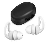 2 Pieces Earplugs for Sleep Noise Cancelling Ultra Comfortable Silicone Noise Reduction Ear Plugs for Sleeping Snoring Racing Shooting Traveling Concerts Ear Protection (Gray)