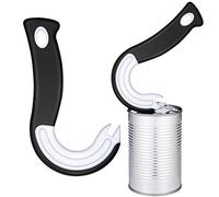 2 Pieces Easy Open Ring Pull Can Opener Easy Grip Opener Ring-Pull Helper for Ring Pull Tab Cans Tins Bottles