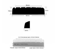 2 Pieces Electric Guitar Bone Nuts 6 string Slotted 43 mm x 6 mm x 8.5 mm