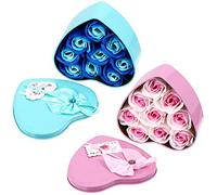 2 Pièces Élégant Fleur Box Cadeau Faux Fleur Cadeau Aromathérapie Rose Fleur Fête des Mères Cadeau de Thanksgiving