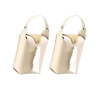 2 Pieces Elegant PU Leather Tissue Box For Car Hanging Living Room Paper Towel Dispenser Stylish Napkin Container Living Room Tissue Organizer