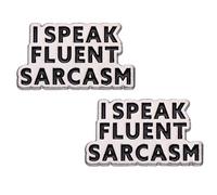 2 Pieces English Metal Pins, Interesting Brooches, Fashion Pins, English Text Pins, Clothing Accessories for Men and Women, Suitable for Weddings, Birthdays, Dinner Parties