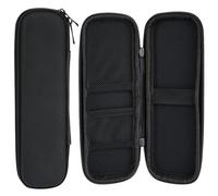 2 Pieces EVA Pencil Case, 20 x 8 x 3 cm Waterproof EVA Zipper Pencil Black, 19 x 6.5 x 3 cm Hard Shell Pen Case, Pencil Case Holder Protects Contents for USB Charging Cable, Lipstick, Eyeliner