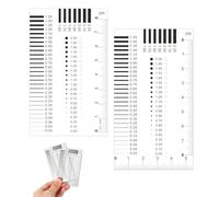 2 Pieces Expert Equipment Crack Monitor Crack Measuring Tool Appraiser Equipment Gap Ruler Crack Width Ruler Expert Accessories for Real Estate Appraisal