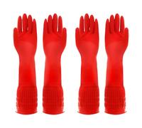 2 Pieces Extra Long Rubber Gloves for Kitchen and Cleaning, Waterproof Gloves, Thickened Rubber, Resistant to Elbow Scratches, Non-slip and Corrosion-Resistant, Suitable for Housework Cleaning.