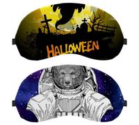 2 Pieces Eye Mask, Sleep Mask for Side Sleeper, I Need More Space Galaxy Purple Soft Sleeping Eye Mask for Women Men, Complete Light Blocking, Zero Pressure Night Blindfold