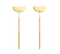 2 Pieces Eyelash Extension Mirror Half-moon Shape Eyelash Mirror Lash Mirror Detachable Eyelash Inspection Mirror Stainless Steel Lash Extension Mirror Makeup Inspection Mirror, Golden