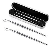 2 Pieces Eyelash Lift Tool Lash Separator Tool Stainless Steel Lash Lifting Perm Tool Lash Eyelash Perm Applicator Eyelash Extensions Supplies for Eyelash Lifting and Separating (Silver)