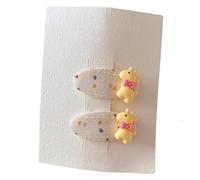 2 pieces, fabric hair clips, sweet and cute handmade, mini hair clips Little Deer