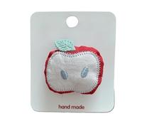 2 pieces, fabric hair clips, three-dimensional sweet and cute, handmade mini hair clips Apple