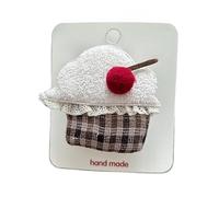2 pieces, fabric hair clips, three-dimensional sweet and cute, handmade mini hair clips cake