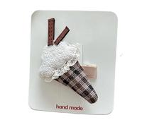 2 pieces, fabric hair clips, three-dimensional sweet and cute, handmade mini hair clips Ice cream B