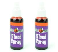 2 Pieces Fake Blood Spray 60ml for Halloween Costume - Vampire, Zombie & Monster Makeup, Theatrical Face & Body Paint for Pranks, Video Projects & Dress Up