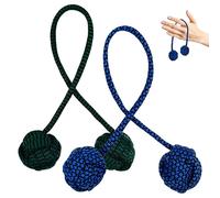 2 Pieces Fidget Toys Fidget Toy Pendant Lanyard Sensory Stress Relief Fidget Worm Toy Passing Time Office Classroom Gift for Adults and Children Adhd (Blue + Green)