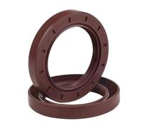 2 pieces FKM TC shaft oil seal Shaft diameter 24mm Outer diameter 35mm Thickness 6mm Fluororubber covered double lip with spring,FKM 24x35x6mm