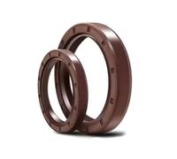 2 pieces FKM TC shaft oil seals Inner diameter 12mm Outer diameter 22mm Thickness 4mm Fluororubber double lip seals with springs, FKM 12x22x4mm