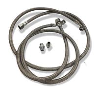 2 PIECES FLEXIBLE HOSE FOR DIESEL BURNER 3/8 X 1/4 CM 120 ELBOW 90 ° 602106