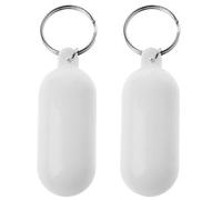 2 Pieces Floating Keychain Pills-Shape Float Key Rings For Boat Sailings Kayak Surfing Floating Key Chain Accessory