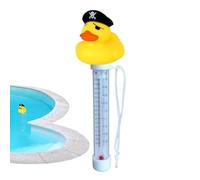 2 Pieces Floating Pool Thermometer Duck, Duck Bath Thermometer, Duckshaped Water Gauge With String, Accurate Readings For Water Temperature, Shatter Resistant For Aquarium Swimming Pools,Spas,Hot Tub