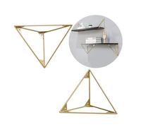 2 Pieces Floating Shelf Bracket Iron,Hanging Angle Brackets for Decoration Cabinet Furniture Support,Triangle Scaffold Boards Tripod Metal Shelf Fixed Support Wall Mounted(Y,20cm)