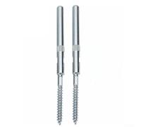2 Pieces Floating Shelf Metal Brackets with Screws for Invisible Wood Shelves Installation, 8mm Diameter in Silver Color, Supports Up to 30 lbs Each Bracket for Home and Office Use(8*300MM)