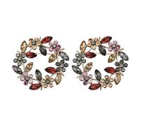 2 Pieces Flower Brooches, Vintage Brooches, Elegant Brooches, Fashionable Ladies Brooches, Dress Brooches, Rhinestone Brooches, Decorative Brooches