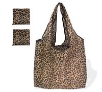 2 Pieces Foldable Shopping Bags, Large Foldable Shopping Bag, Reusable Shopping Bag, Waterproof, 46cm x 60cm
