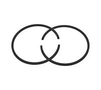 2 Pieces for 42 45 242 246 345 Chain Saws 42 Mm X 1.5 Mm Piston Ring 503289005