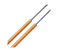 2 Pieces For Bentley For Continental For GT Coupe 2003-2018 3W8827550G 257mm Rear Tailgate Boot Lift Support Car Boot Tailgate Struts(Orange Carbon Fiber)
